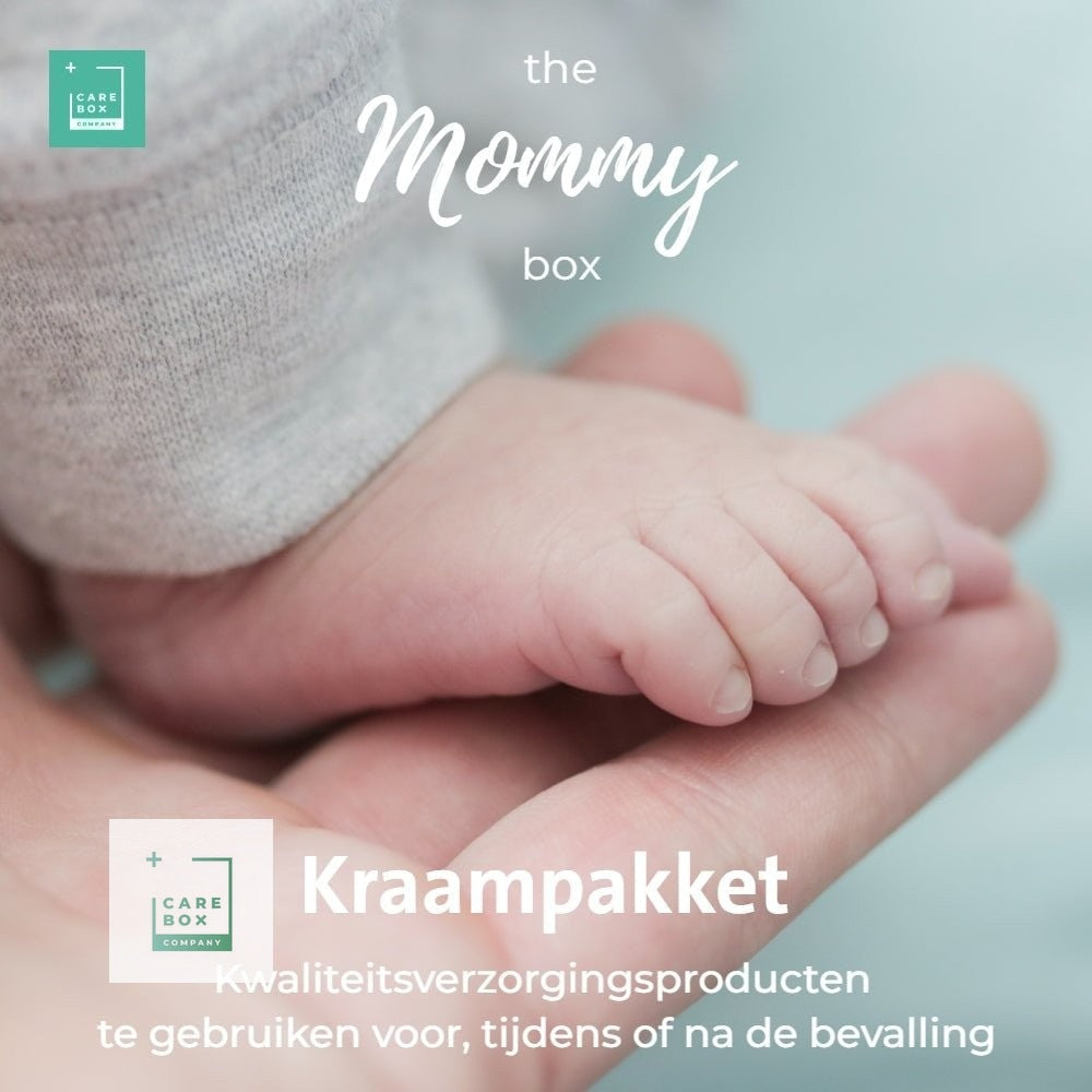 Kwaliteitskraampakket Mommy box voor verzorging tijdens en na de bevalling