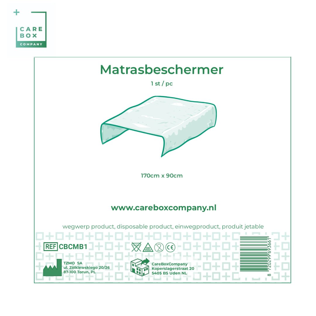 CareBoxCompany Matrasbeschermer 170 x 90 cm - CareBoxCompany - CBCMB1 - CareBoxCompany