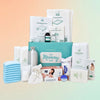 de Mommy box compleet, uitgestald met sfeerachtergrond