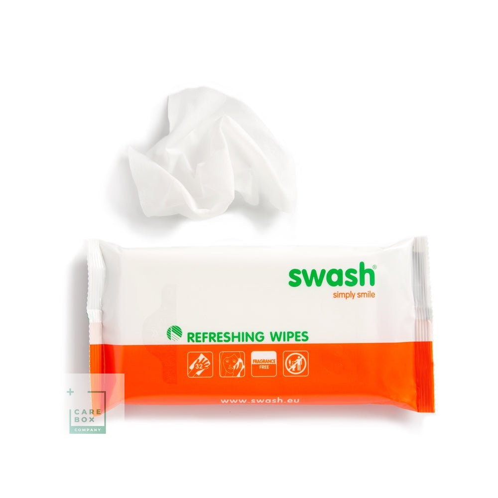 Swash vochtige wasdoekjes 32 stuks geurloos met vitamine E en glycerine