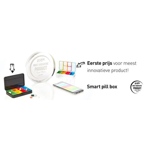 Vitility Smart pillendoosje (zwart) - CareBoxCompany