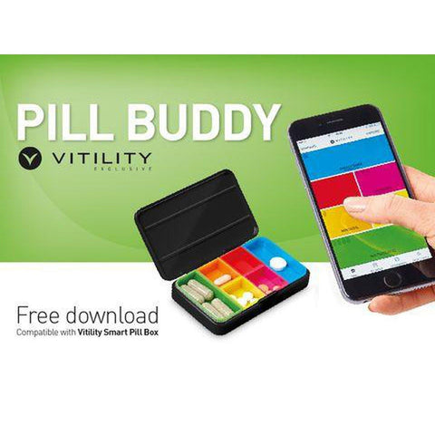 Vitility Smart pillendoosje (wit) - CareBoxCompany